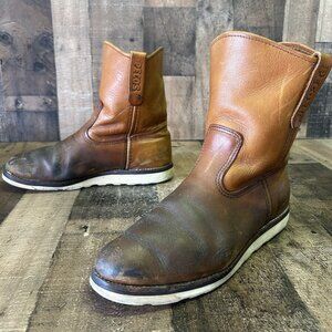 Red Wing 866 Pecos Pull On Plain Toe Work Boots Mens 11 D